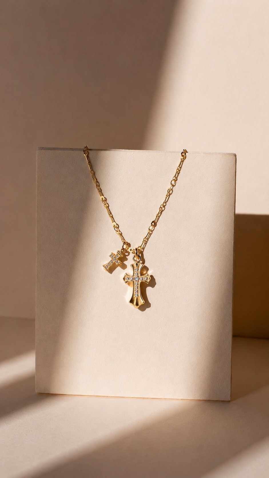 Dual Cross Necklace - Image 3