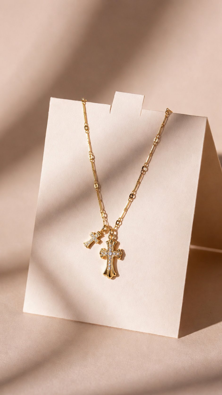Dual Cross Necklace - Image 4