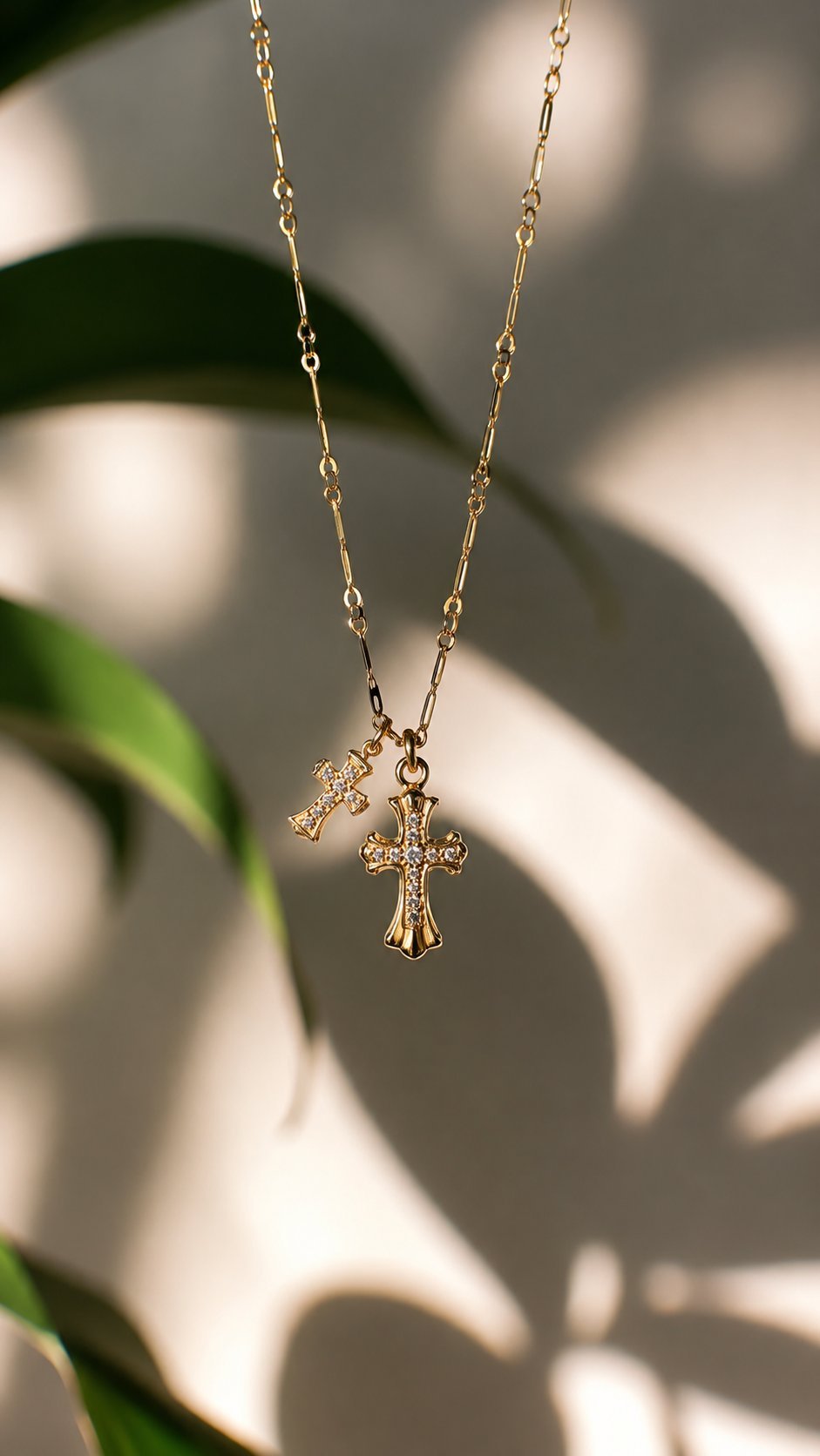 Dual Cross Necklace - Image 6