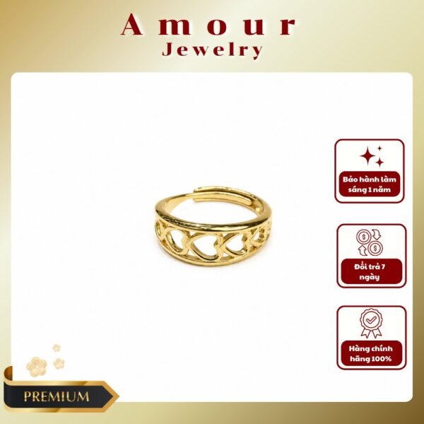 Intertwined Hearts Ring